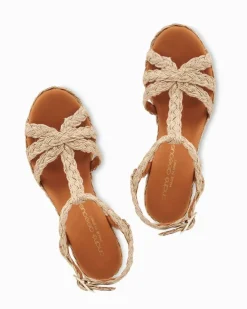 Women Tommy Bahama Shoes & Sandals<André Assous Madina Metallic Raffia Wedges