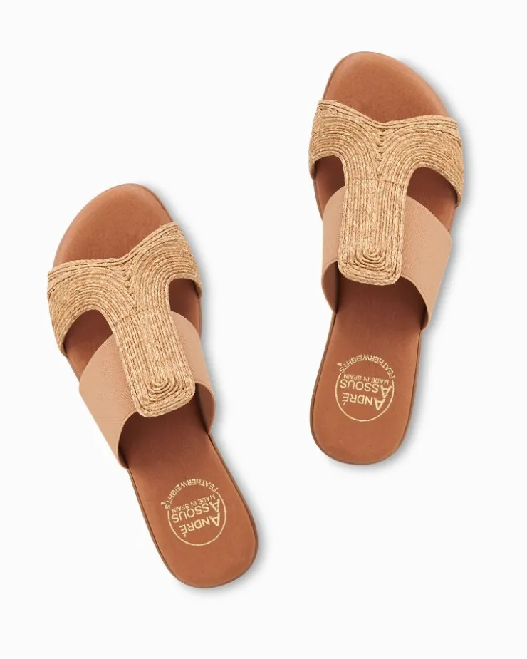 Women Tommy Bahama Shoes & Sandals<André Assous Noor Stretch-Raffia Featherweights™ Sandals