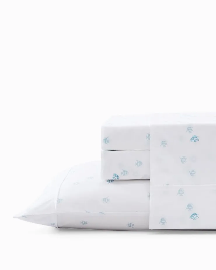 Tommy Bahama Sheet Sets & Bedskirts<Angel Fish 4-Piece Queen Sheet Set
