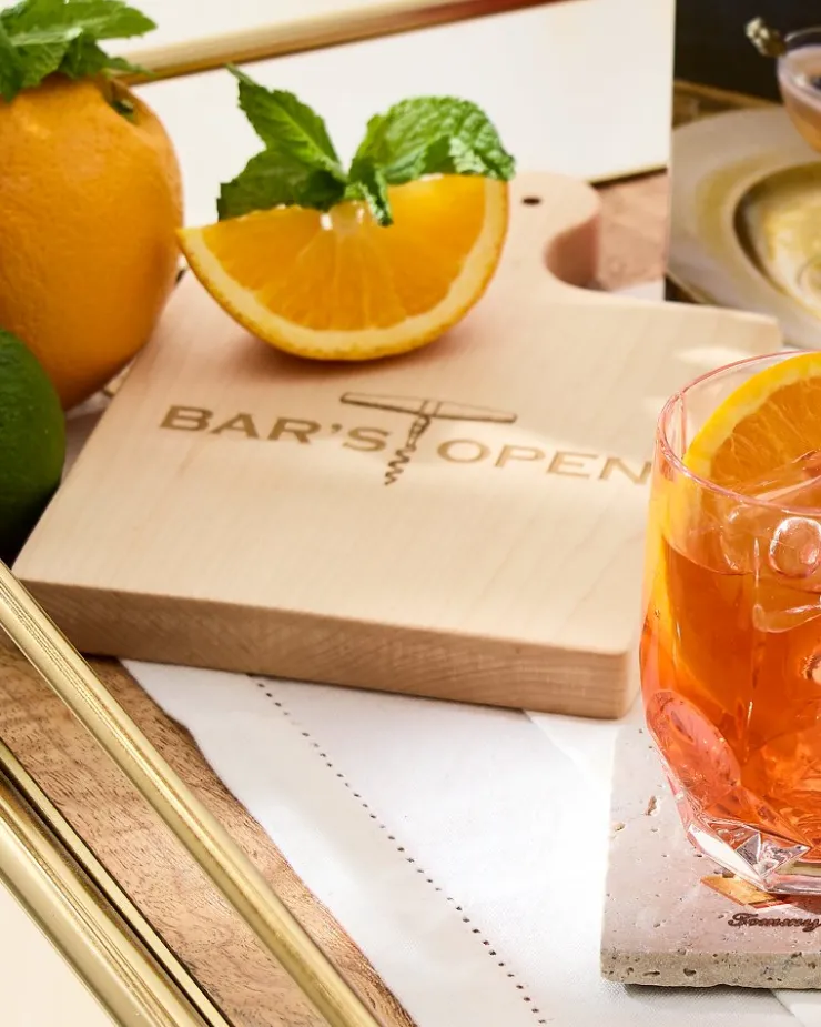 Tommy Bahama Drinkware & Bar<Bar's Open Artisan Maple Wood Board