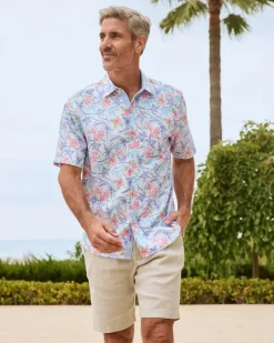 Tommy Bahama Shorts<Beach Coast Linen-Blend Flat-Front 10-Inch Shorts