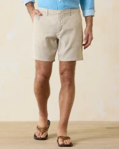 Tommy Bahama Shorts<Beach Coast Linen-Blend Flat-Front 8-Inch Shorts