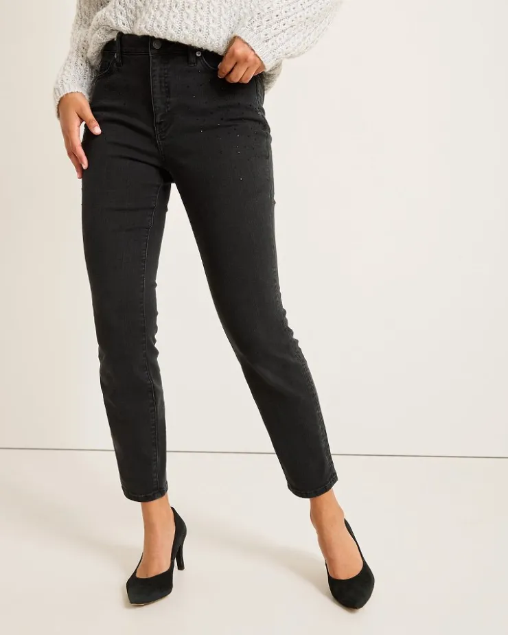 Women Tommy Bahama Pants & Crops|Jeans<Boracay® Beach Sparkle High-Rise Skinny Ankle Jeans