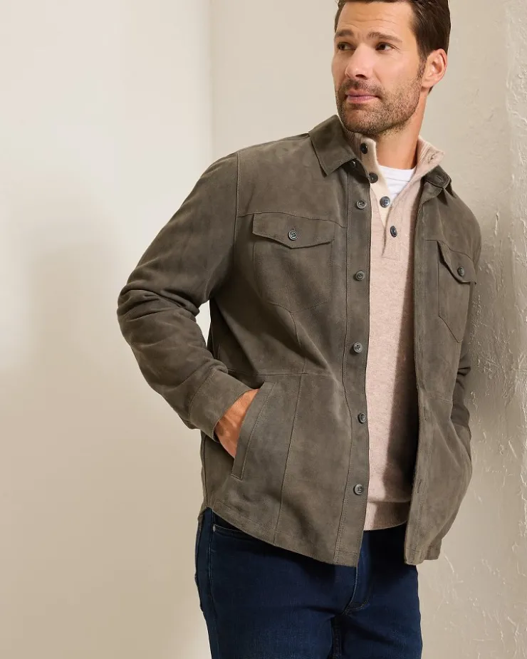 Tommy Bahama Jackets & Outerwear|Shirts<Boulder Ridge Suede Shirt Jacket