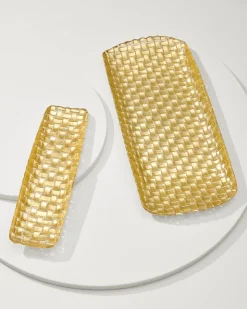 Tommy Bahama Drinkware & Bar<Braided Glass Serving Trays — Set of 2