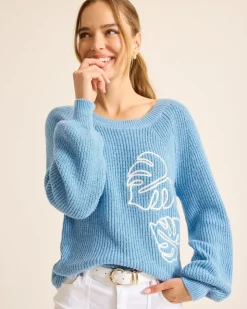 Women Tommy Bahama Sweaters<Breezy Beach Crew Sweater