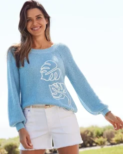Women Tommy Bahama Sweaters<Breezy Beach Crew Sweater
