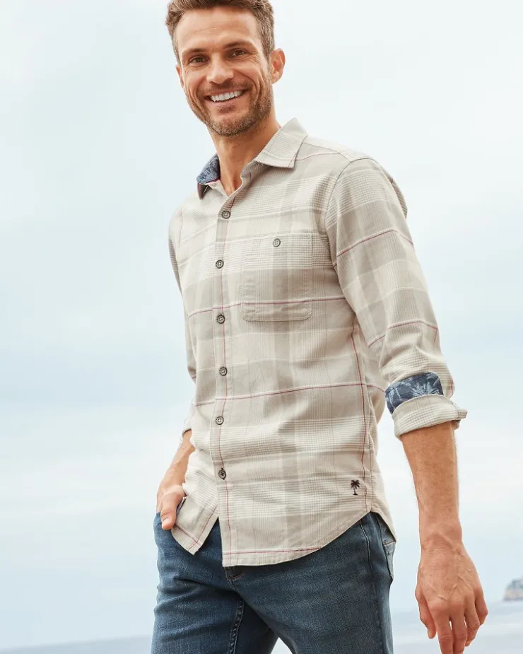 Tommy Bahama Shirts<Canyon Beach Pebble Cay Plaid Stretch Flannel Shirt