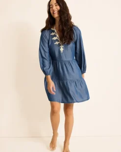 Women Tommy Bahama Beach Coverups|Dresses<Embroidered Coverup Dress