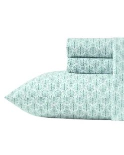 Tommy Bahama Sheet Sets & Bedskirts<Coastal Batik Green 4-Piece King Sheet Set