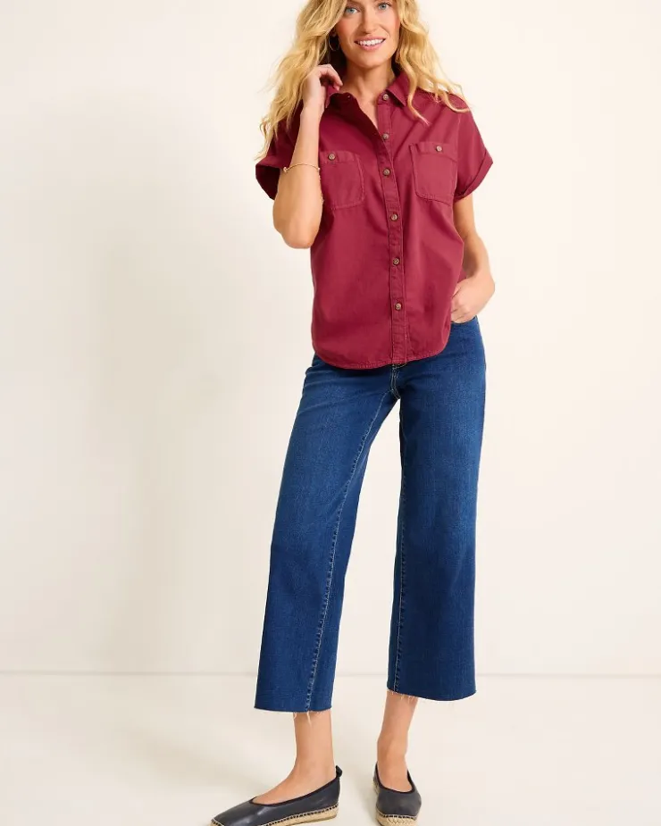 Women Tommy Bahama Tops & Shirts<Coastal Twill Shirt