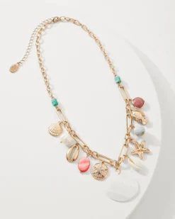 Women Tommy Bahama Jewelry<Coral Isles Sealife Charm Statement Necklace