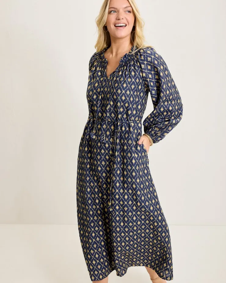 Women Tommy Bahama Dresses<Diamond Cay Long-Sleeve Maxi Dress
