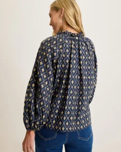 Women Tommy Bahama Tops & Shirts<Diamond Cay Smocked Peasant Top