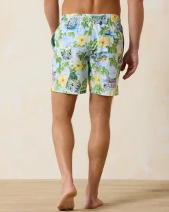 Tommy Bahama Swim & Boardshorts<Disney Naples Postcard to Paradise 6-Inch Swim Trunks