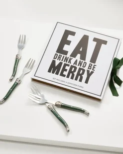 Tommy Bahama Drinkware & Bar<Eat, Drink & Be Merry Appetizer Fork Set