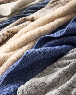 Tommy Bahama Throws<Faux Sable Knit Throw