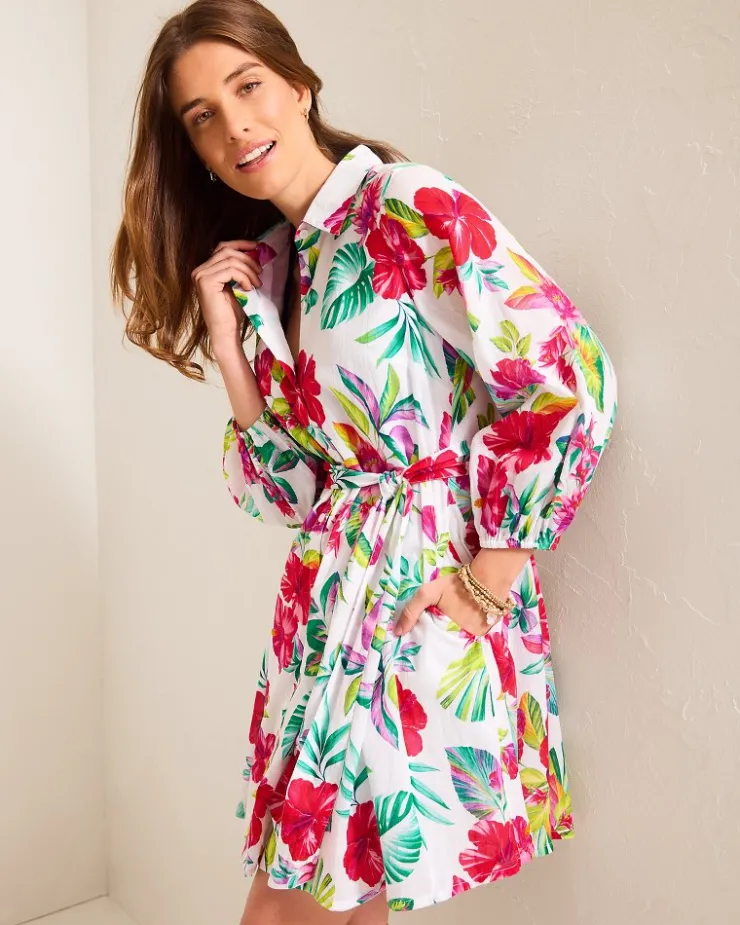 Women Tommy Bahama Beach Coverups|Dresses<Fiesta Floral Coverup Shirt Dress
