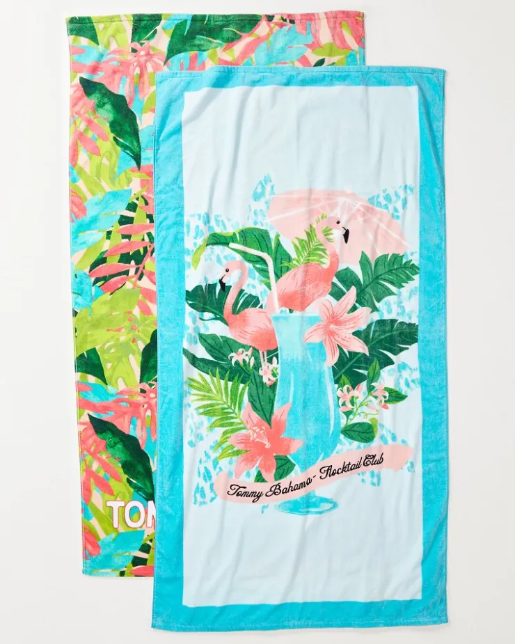 Tommy Bahama Beach Towels<Flocktail Club & Fiesta Jungle Beach Towels - Set of 2