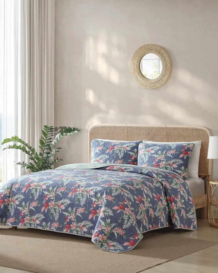 Tommy Bahama Quilts & Blankets<Floral Enchantment Reversible 3-Piece King Quilt Set