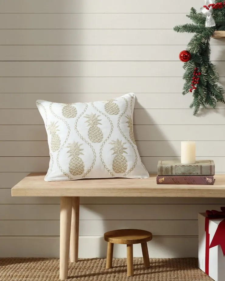 Tommy Bahama Pillows & Shams<en Pineapples Embroidered Decorative Pillow