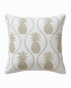 Tommy Bahama Pillows & Shams<en Pineapples Embroidered Decorative Pillow