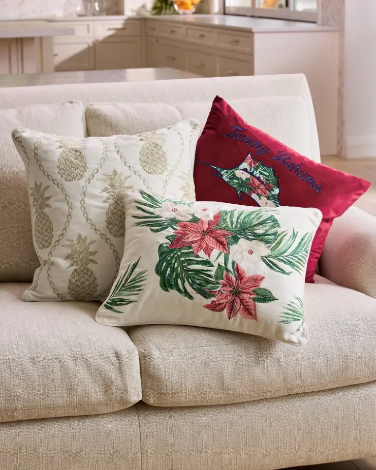 Tommy Bahama Pillows & Shams<en Pineapples Embroidered Decorative Pillow