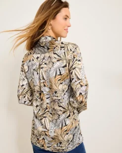 Women Tommy Bahama Tops & Shirts<Grand Canal Long-Sleeve Silk Shirt