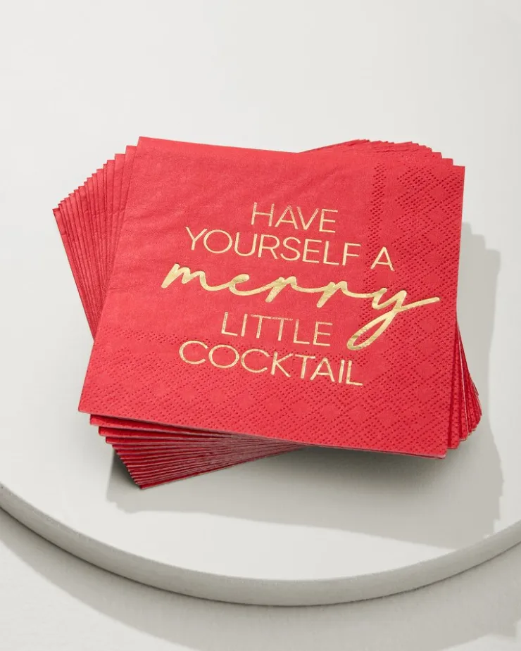 Tommy Bahama Drinkware & Bar<Have Yourself a Merry Little Cocktail Napkins