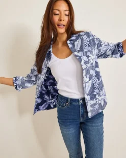 Women Tommy Bahama Tops & Shirts<Hightide Flora Cord Shirt