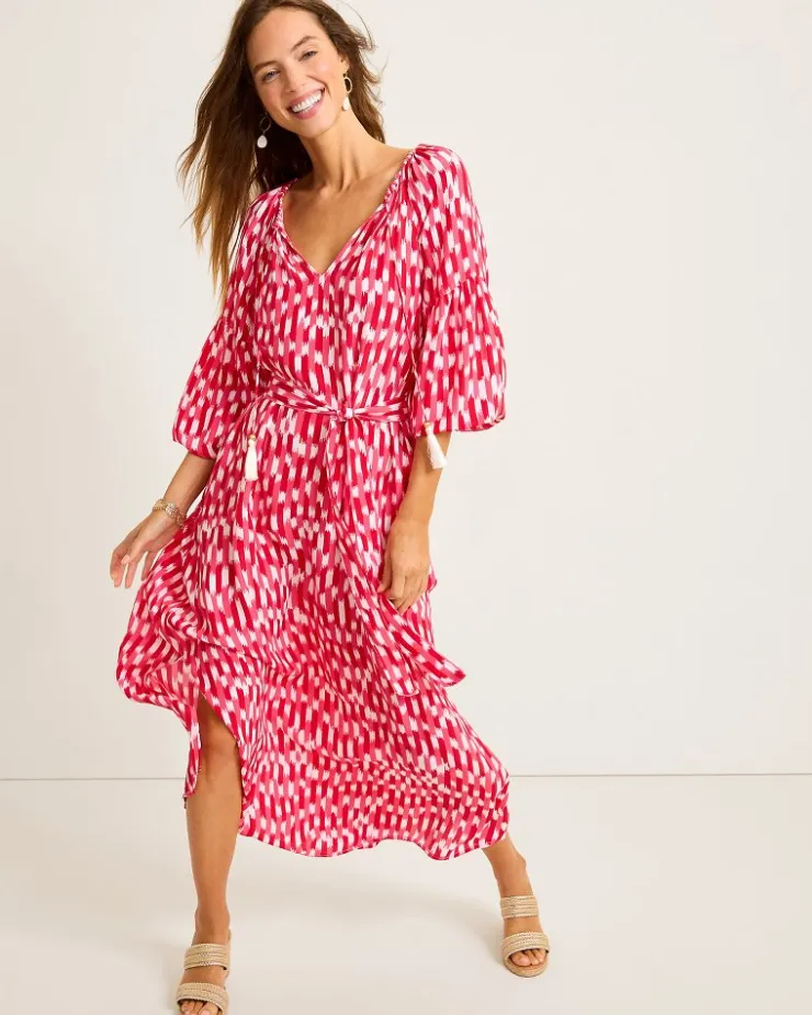 Women Tommy Bahama Beach Coverups|Dresses<Ikat Stripe Midi Coverup Dress