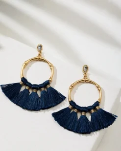Women Tommy Bahama Jewelry<Indigo Bay Bamboo Tassel Earrings