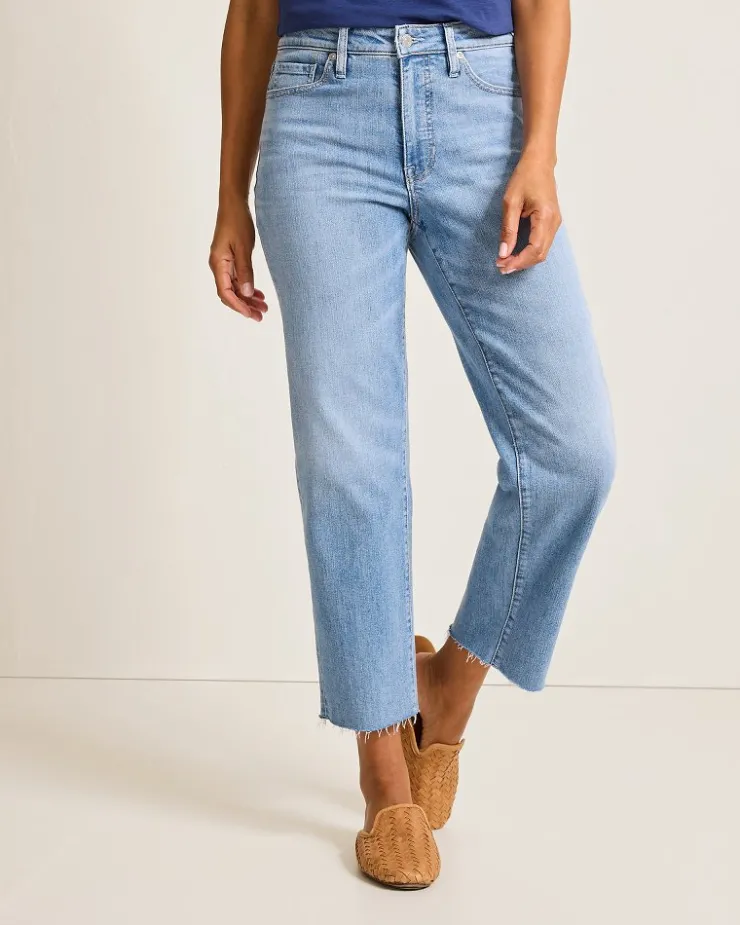 Women Tommy Bahama Pants & Crops|Jeans<Indigo Palms™ High-Rise Cropped Straight-Leg Jeans