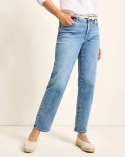 Women Tommy Bahama Pants & Crops|Jeans<Indigo Palms™ High-Rise Straight-Leg Jeans