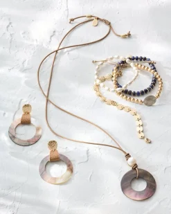 Women Tommy Bahama Jewelry<Indigo Shore Grey Shell Pendant Necklace