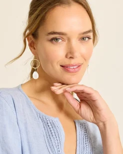 Women Tommy Bahama Jewelry<Indigo Shore Mother of Pearl Teardrop Earrings