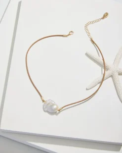 Women Tommy Bahama Jewelry<Indigo Shore Pearl Corded Pendant Necklace
