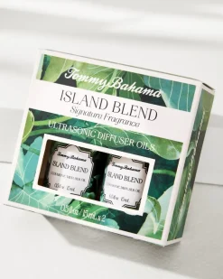 Tommy Bahama Candles & Diffusers<Ceramic Pineapple Diffuser Oil Refill Set