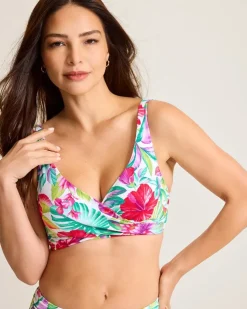 Women Tommy Bahama Bikini Tops<Island Cays Fiesta Underwire Wrap Bikini Top