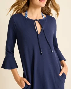 Women Tommy Bahama Beach Coverups|Dresses<Island Cays Flounce-Sleeve Coverup Dress