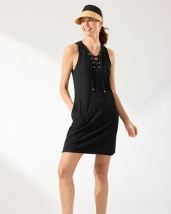 Women Tommy Bahama Beach Coverups|Dresses<Island Cays Lace-Up Coverup Dress