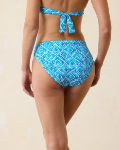 Women Tommy Bahama Bikini Bottoms<Island Cays Shell Beach Reversible Hipster Bikini Bottoms