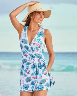 Women Tommy Bahama Beach Coverups|Dresses<Island Cays Tropical Oasis Beach Wrap Romper
