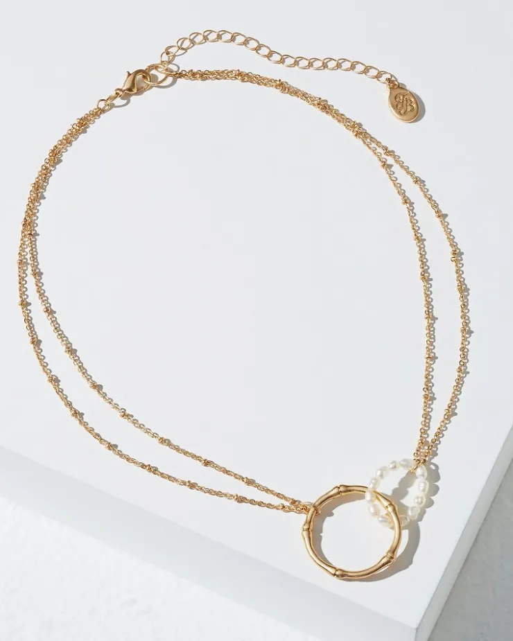 Women Tommy Bahama Jewelry<Island Essence Double Loop Bamboo Necklace
