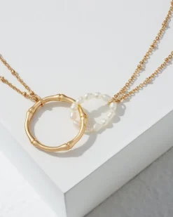 Women Tommy Bahama Jewelry<Island Essence Double Loop Bamboo Necklace
