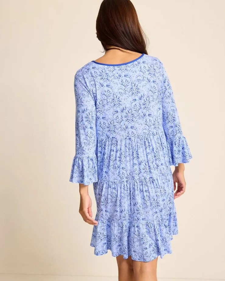 Women Tommy Bahama Sleepwear<Jersey 3/4-Sleeve Short Sleep Dress