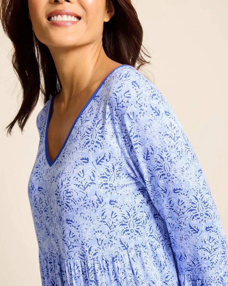 Women Tommy Bahama Sleepwear<Jersey 3/4-Sleeve Short Sleep Dress