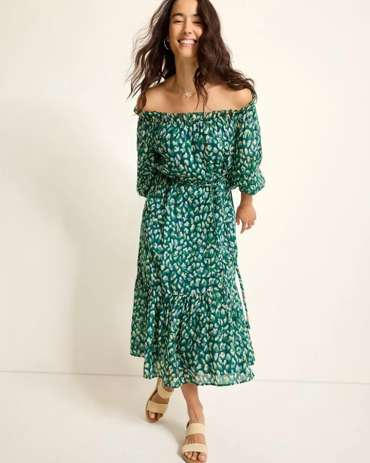 Women Tommy Bahama Dresses<Jeweled Jaguar Midi Dress