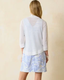 Women Tommy Bahama Sweaters<Lea Open Linen Cardigan