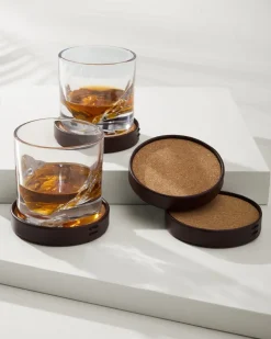 Tommy Bahama Drinkware & Bar<Leather Coasters—Set of 4